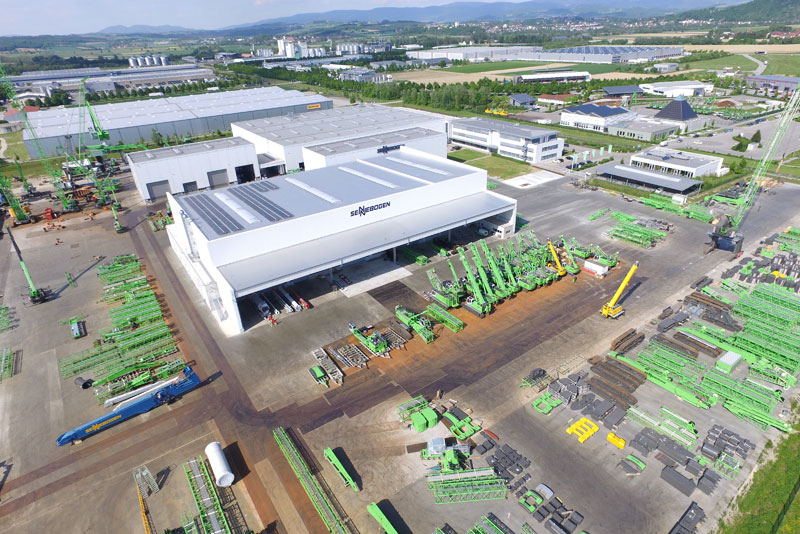 Luftaufnahme vom Sennebogen Werk