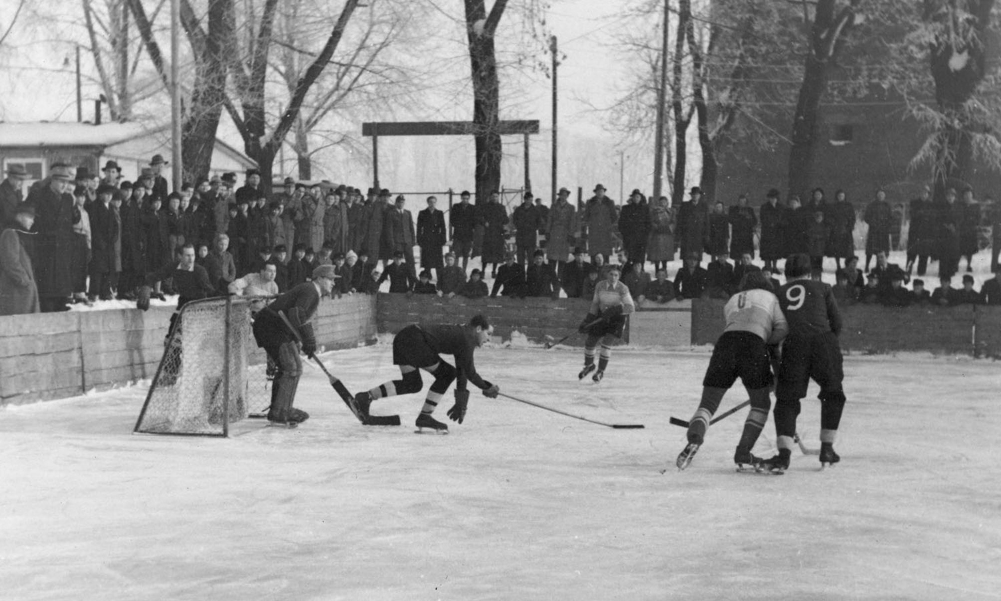 Spieler bei einem Spiel 1947