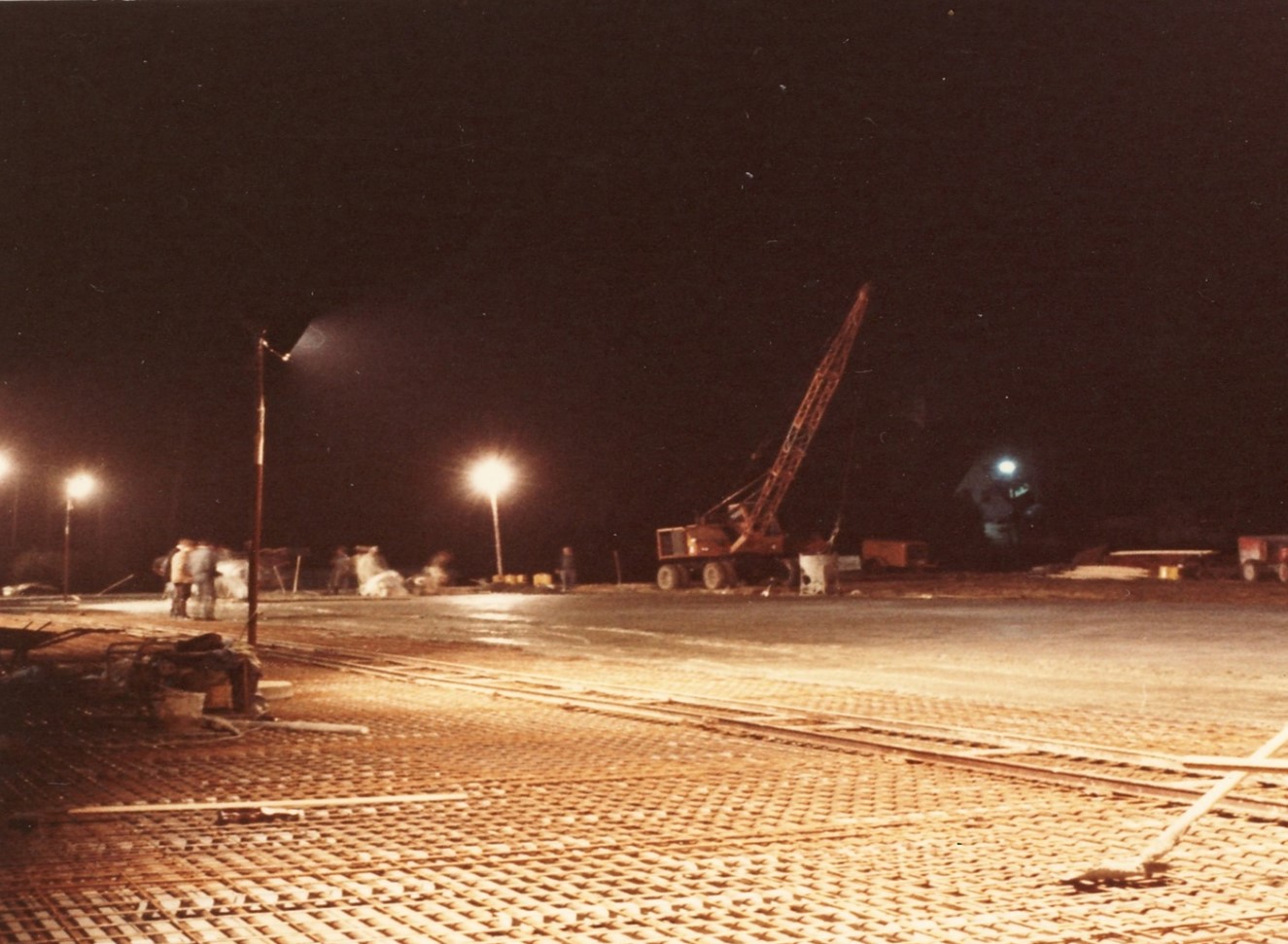 Foto von der Baustelle 1967