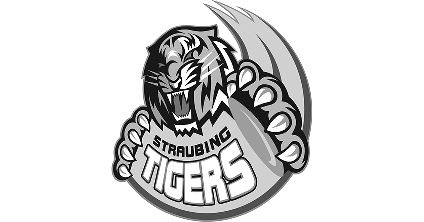 Tigers Logo in schwarz-weiß