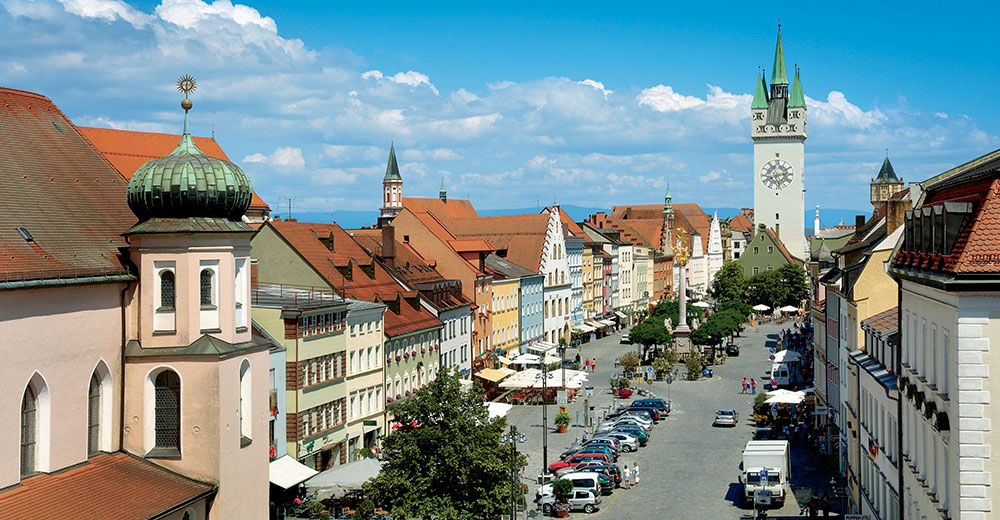 Stadtplatz der Stadt Straubing