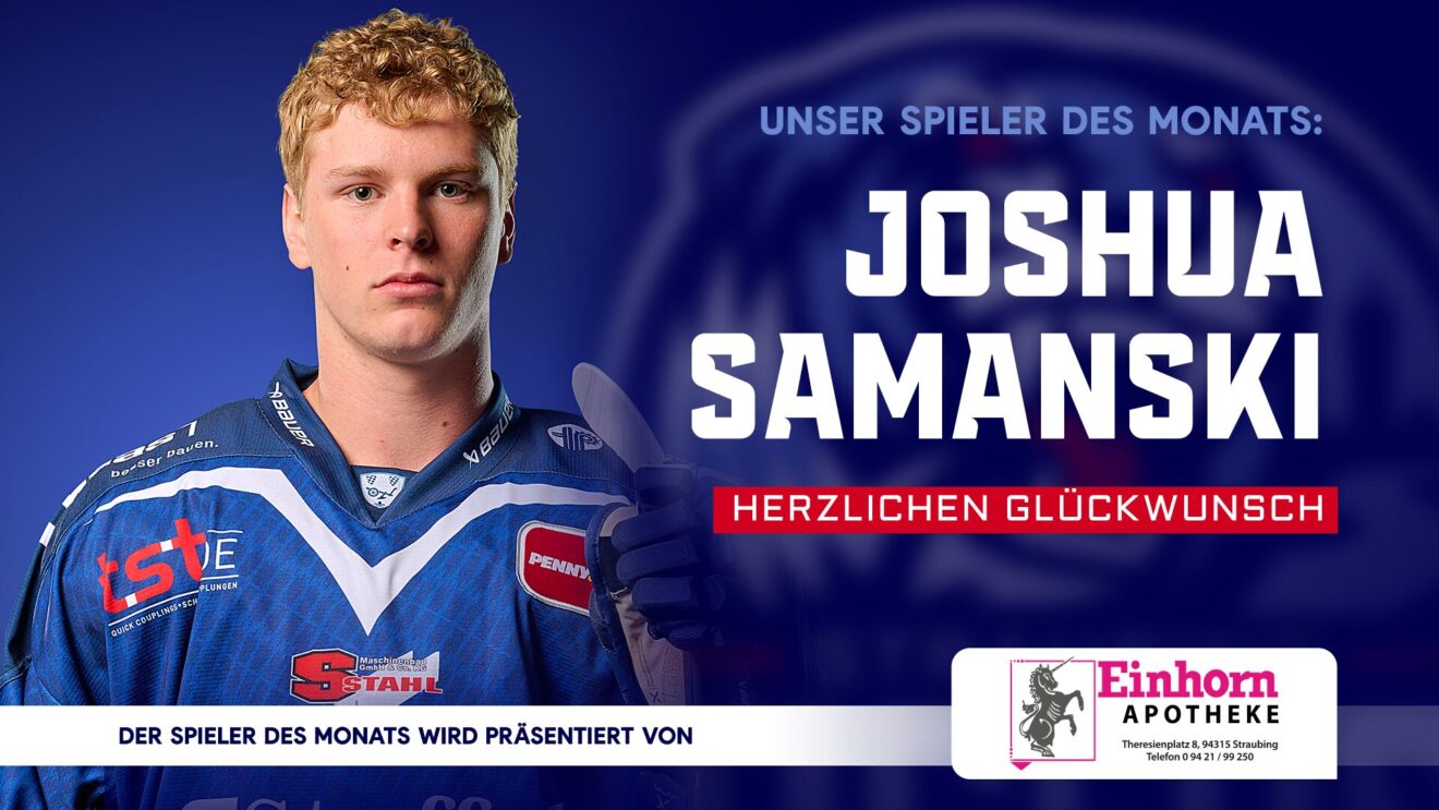 Tim Samanski Joshua Samanski ist Spieler des Monats Februar - Straubing Tigers
